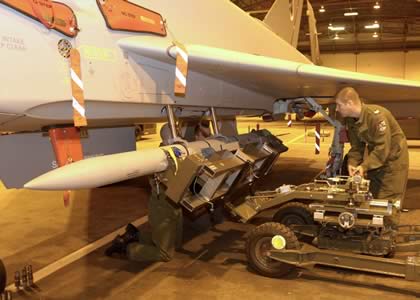 Typhoon and loading of Meteor missile