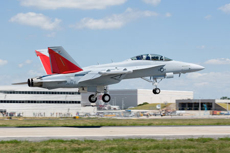 First Flight of EA-18G Growler